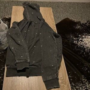Gray hoodie with stars